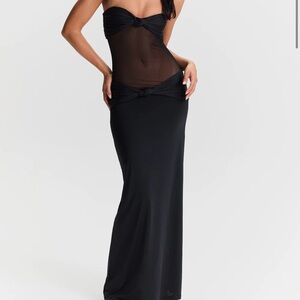 Elegant Black Strapless Dress Sasha Therese